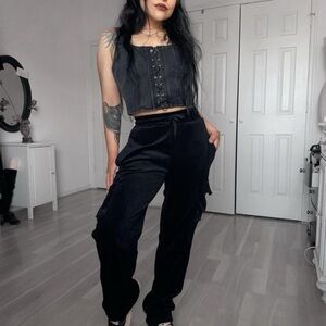 🪽 Indie Goth Y2K 2000’s Grunge Cargo Sweatpants